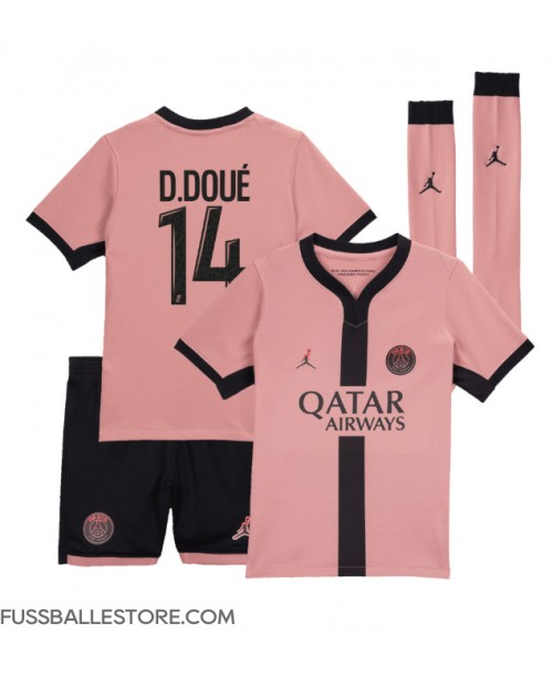 Günstige Paris Saint-Germain Desire Doue #14 3rd trikot Kinder 2024-25 Kurzarm (+ Kurze Hosen)